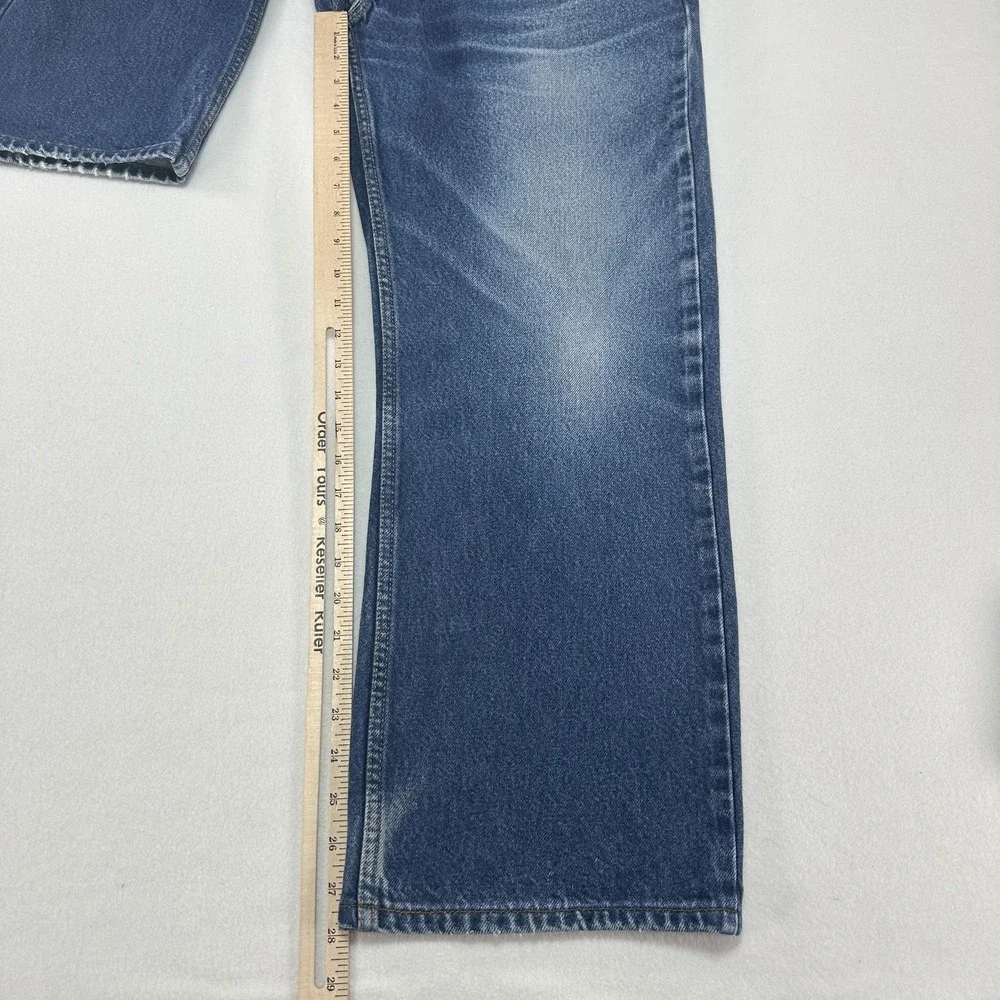 Levi's 505 Jeans Mens 40x29 Blue Regular Straight Denim Medium Wash Fade Wallet